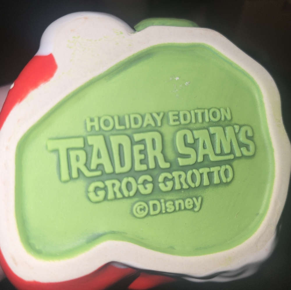 Disney Trader Sams 2025 Holiday Edition Zombie Mug with Green and Red - Picture 3 of 6